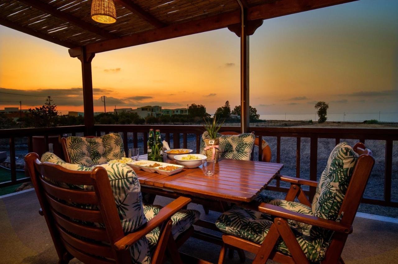 Mayia Sunset Sea Front House Gouves Heraklion Eksteriør bilde